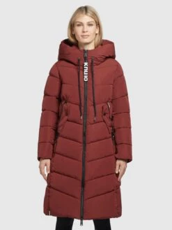 Khujo Manteaux De Mi-saison Manteau Mi-saison Klayd Femme Rouge Foncé -Khujo 0039815ed0094f59184e5ef2a0e78267