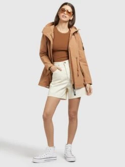 Khujo Vestes De Mi-saison Veste Mi-saison CAIMA Femme Beige 4 Khujo Vestes De Mi-saison Veste Mi-saison CAIMA Femme Beige -Khujo 01f5efb51634543f0f8570c760c3ec08