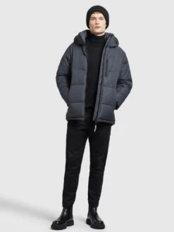 Khujo Vestes Dhiver Veste D’hiver Croon Homme Bleu-gris -Khujo 069e74a5336cd01ed139e40b04c5131c