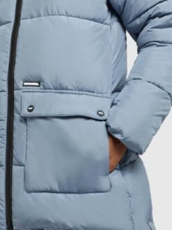 Khujo Vestes De Mi-saison Veste Mi-saison Pheobe Femme Bleu Clair -Khujo 0a61dca3254ad0d9510997fd2f739bcd