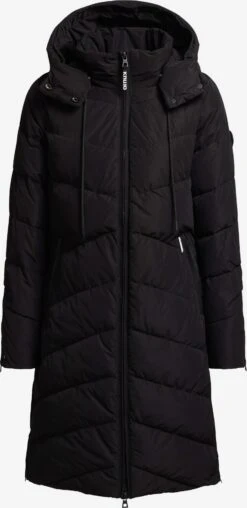 Khujo Manteaux Dhiver Manteau D’hiver Huba Femme Noir