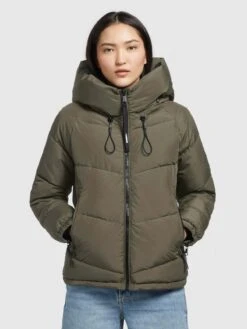 Khujo Vestes Dhiver Veste D’hiver Esila Femme Kaki -Khujo 152e55539e5eb11e3df3d5d8e715233c