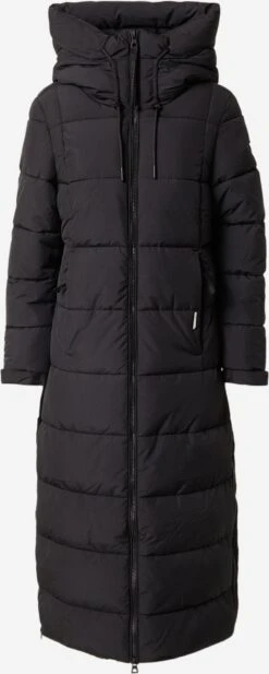Khujo Manteaux Dhiver Manteau D’hiver Deria Femme Noir