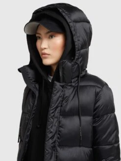 Khujo Manteaux Dhiver Manteau D’hiver Julina Femme Noir -Khujo 198f7ccddca6b18ed400ab86d022a5fd