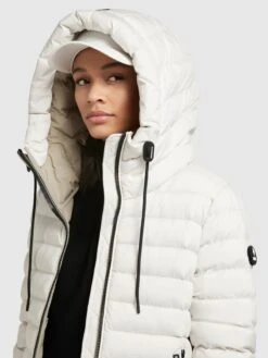 Khujo Vestes De Mi-saison Veste Mi-saison Lovina Femme Blanc -Khujo 19d974a811bbd27311d7a1dff76781b0