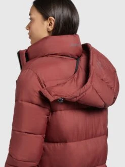 Khujo Manteaux Dhiver Manteau D’hiver Corinna Femme Rouge Rouille -Khujo 1b87d5eee51c24ad9f3c22c6a018e324