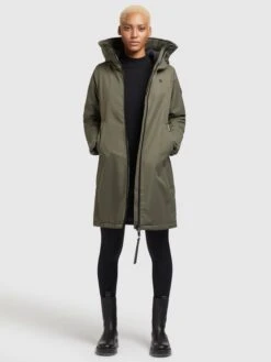 Khujo Manteaux De Mi-saison Manteau Mi-saison LISAD Femme Kaki 4 Khujo Manteaux De Mi-saison Manteau Mi-saison LISAD Femme Kaki -Khujo 1c51fc2efa692a8fe210d42db53feff5