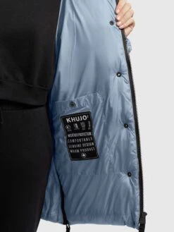 Khujo Vestes Dhiver Veste D’hiver Franee Femme Bleu Clair -Khujo 1c975a563cce66a024086de2a8e0a4bc