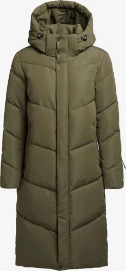 Khujo Manteaux Dhiver Manteau D’hiver TORINO3 Femme Kaki