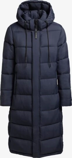 Khujo Manteaux Dhiver Manteau D’hiver Julina Femme Bleu Marine