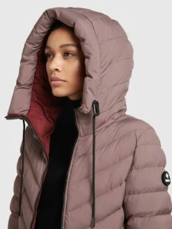 Khujo Vestes De Mi-saison Veste Mi-saison Noomi Femme Rose Ancienne -Khujo 270f47be8dfc4dd95c83f6b9ee1d8437