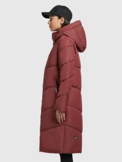 Khujo Manteaux Dhiver Manteau D’hiver Torino 3 Femme Rouge Rouille -Khujo 2b3d36f68d311499df6760baf8fe8817