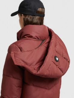 Khujo Manteaux Dhiver Manteau D’hiver Limetta Femme Rouge Rouille -Khujo 2d8bd50bf2b2a87f70ce26fee671d59f