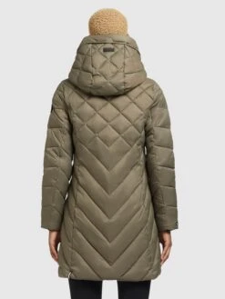 Khujo Manteaux De Mi-saison Manteau Mi-saison Aneth Femme Kaki -Khujo 2fe3511dafd1bf5fe198a029693261e7