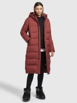 Khujo Manteaux Dhiver Manteau D’hiver Corinna Femme Rouge Rouille -Khujo 33508d09c4783486cf8baa8f3062a61e