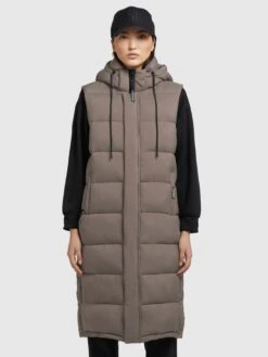 Khujo Vestes Sans Manches Gilet Tourin Femme Marron 3 Khujo Vestes Sans Manches Gilet Tourin Femme Marron -Khujo 354d0de50388ae7ed249c0184b32cf88