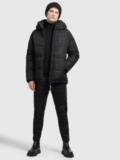Khujo Vestes Dhiver Veste D’hiver Croon Homme Noir -Khujo 3b6f40d13f55cb05de0080bc9a73a49b