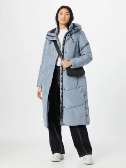 Khujo Manteaux Dhiver Manteau D’hiver Sonje Femme Bleu Clair -Khujo 3ca4f950875f51e6a2e576202c6efb98