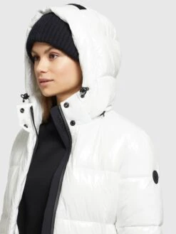 Khujo Manteaux Dhiver Manteau D’hiver Tonka Femme Blanc Cassé -Khujo 3d9e4fb560825ea4389c558e638701e5
