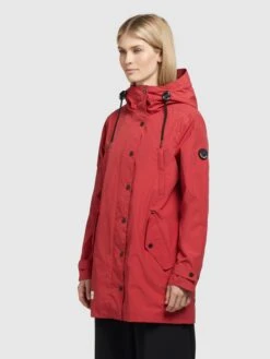 Khujo Vestes De Mi-saison Veste Mi-saison Femme Rouge -Khujo 3fd1d047dd85ab1634b2fb572c784757