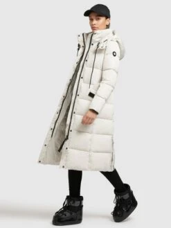 Khujo Manteaux Dhiver Manteau D’hiver Femme Blanc Cassé -Khujo 469f71038e674effa49ca95a34fe3f8b