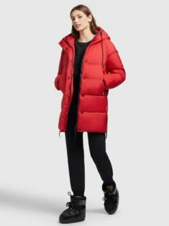Khujo Vestes Dhiver Veste D’hiver Franee Femme Rouge -Khujo 47300921af6e7ca6dca5516708909cc0
