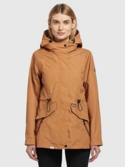 Khujo Parkas Parka Mi-saison FELINA Femme Camel -Khujo 4b70703f22ebd8c67cd8e717e5d0795d