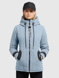 Khujo Vestes De Mi-saison Veste Mi-saison Tweety Femme Bleu Fumé -Khujo 53a2c2fb6bdaae49b52986aff8d84fa1