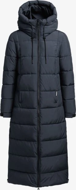 Khujo Manteaux Dhiver Manteau D’hiver Deria Femme Bleu Foncé