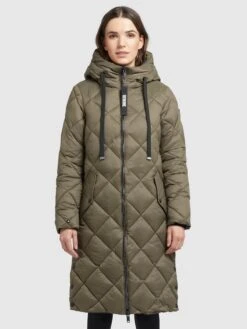 Khujo Manteaux Dhiver Manteau D’hiver LENNJA Femme Kaki -Khujo 54384a315ffe9318250aaec2186ba274