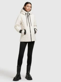 Khujo Vestes De Mi-saison Veste Mi-saison Tweety Femme Blanc Cassé -Khujo 566a6853faf9f790e54858cf212f578e