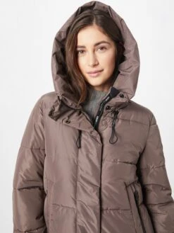 Khujo Manteaux De Mi-saison Manteau Mi-saison Soulani Femme Taupe -Khujo 568bbb152521ca68ac521b63924d5d17