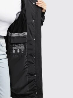 Khujo Manteaux De Mi-saison Manteau Mi-saison Silica Femme Noir -Khujo 56970d96ac7ed9b10825dfd8b3d271be