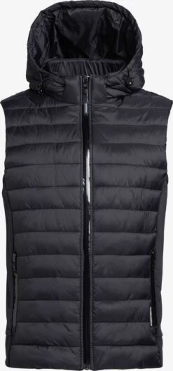 Khujo Vestes Sans Manches Gilet Homme Noir