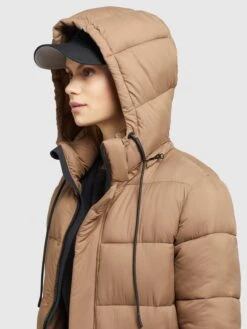 Khujo Manteaux Dhiver Manteau D’hiver Julina Femme Noisette -Khujo 58b447d52e7107712098cd6f3432f7b3