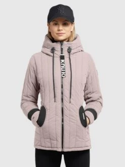 Khujo Vestes De Mi-saison Veste Mi-saison TWEETY PRIME Femme Rose -Khujo 5a2f248c947568eeb21228aede5a46c6