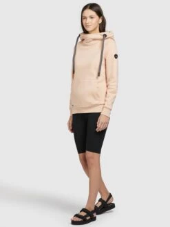 Khujo Sweats à Capuche Sweat-shirt Rhabea Femme Abricot -Khujo 5cc08f5037618e2b8bb065b4770a9270