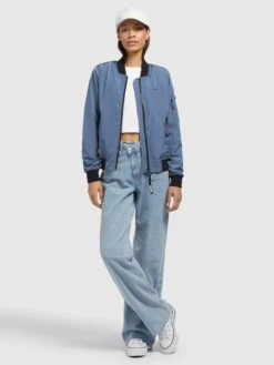 Khujo Vestes De Mi-saison Veste Mi-saison Stence2 Femme Bleu -Khujo 5de29641214c1c9b5bbce0e679cacd2e 1