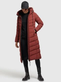 Khujo Manteaux Dhiver Manteau D’hiver Ingram Femme Rouge Rouille -Khujo 5ef849f7acafd0224cd11237fdc3311b
