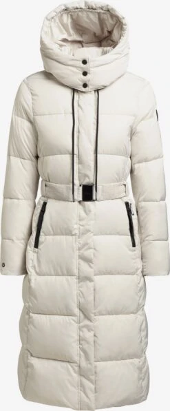 Khujo Manteaux Dhiver Manteau D’hiver Femme Blanc Cassé