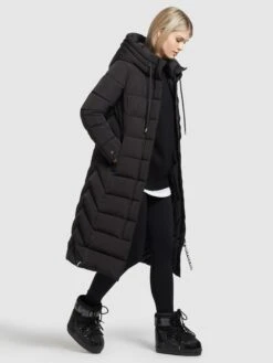 Khujo Manteaux Dhiver Manteau D’hiver Gamber Femme Noir -Khujo 65c754e494973f472fe1ed815f227955