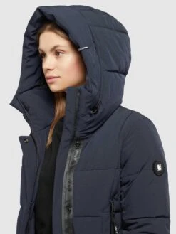 Khujo Manteaux De Mi-saison Manteau Mi-saison Namita Femme Bleu Marine -Khujo 67c5e86b0825f07f15b5ff3afe2681d4