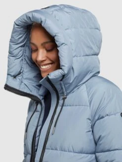 Khujo Vestes De Mi-saison Veste Mi-saison Pheobe Femme Bleu Clair -Khujo 6c0ffab5a95df7e8848591e7611fe45f