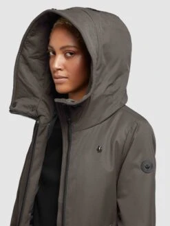 Khujo Manteaux De Mi-saison Manteau Mi-saison LISAD Femme Gris Foncé -Khujo 73b12bdd50836855480dfc6705641d6d