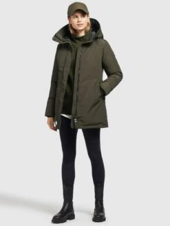 Khujo Vestes Dhiver Veste D’hiver Kanda 2 Femme Olive -Khujo 771170ec28c44794f686f65e3b827d71