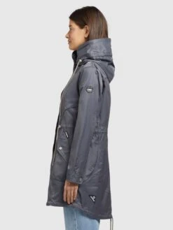 Khujo Parkas Parka Mi-saison ONDA2 Femme Bleu-gris 5 Khujo Parkas Parka Mi-saison ONDA2 Femme Bleu-gris -Khujo 79bb13900fb2cbf95d05866b608da89d