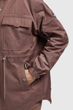 Khujo Vestes De Mi-saison Veste Mi-saison PRAYATA Femme Marron -Khujo 79dd52900b1179200270b7ada7199ebc