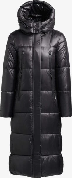 Khujo Manteaux Dhiver Manteau D’hiver Melona Femme Noir