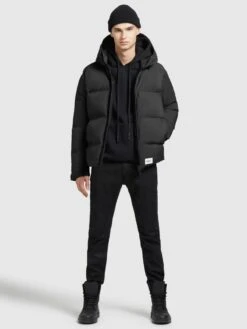 Khujo Vestes Dhiver Veste D’hiver Rodney 2 Homme Noir -Khujo 7c04260e06b0a656d54d68d24e86d374