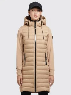 Khujo Manteaux Dhiver Manteau D’hiver RUTH MATT Femme Beige -Khujo 7c046e85b40d1be6256be2fc4b9a3cc8